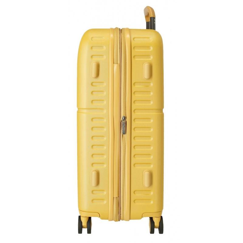 PEPE JEANS Highlight Ochre, Sada luxusných ABS cestovných kufrov 70cm/55cm, 7689523