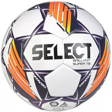 FB Brillant Super TB futbalová lopta biela-fialová 1