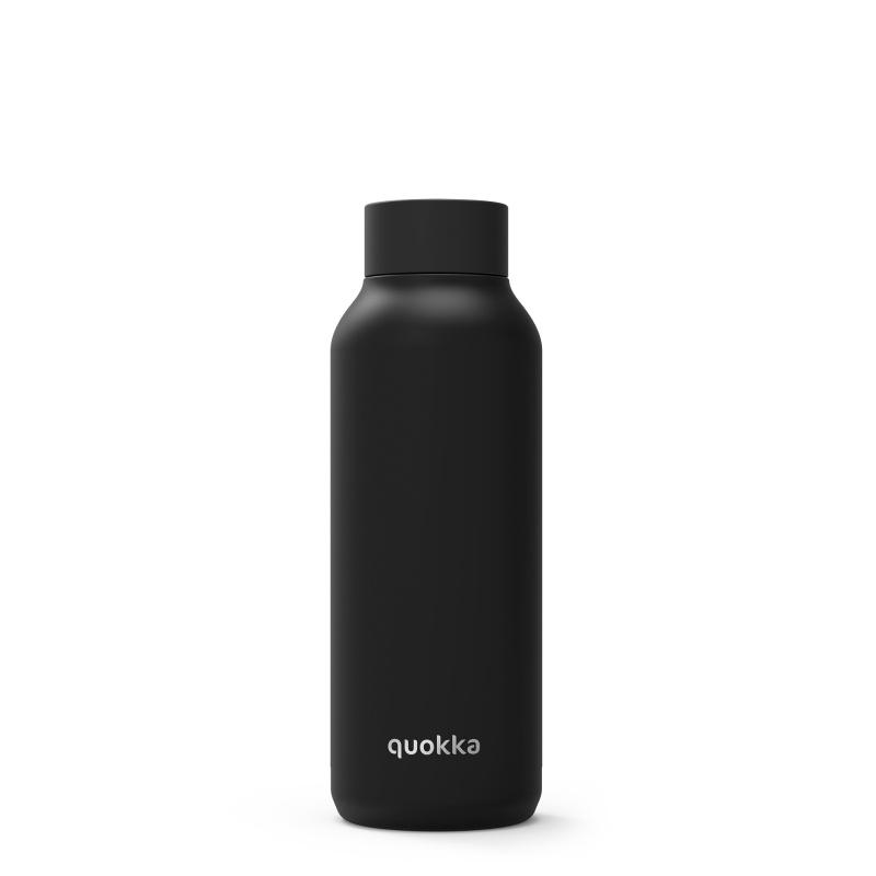 Quokka Solid, Nerezová fľaša / termoska Jet Black, 510ml, 11825