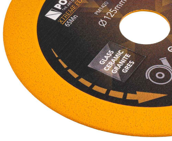 Diamantový kotúč 125 mm na sklo, POWERMAT 4