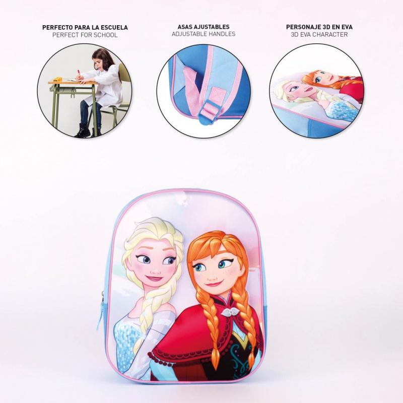 CERDÁ Dievčenský 3D batoh DISNEY FROZEN, 2100003421