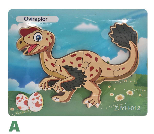 Drevené puzzle Dinosaurus 1