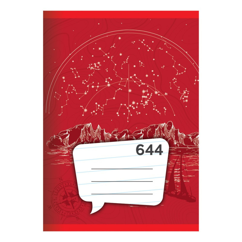 Zošit A6, 40 listový - linajkový 644 3