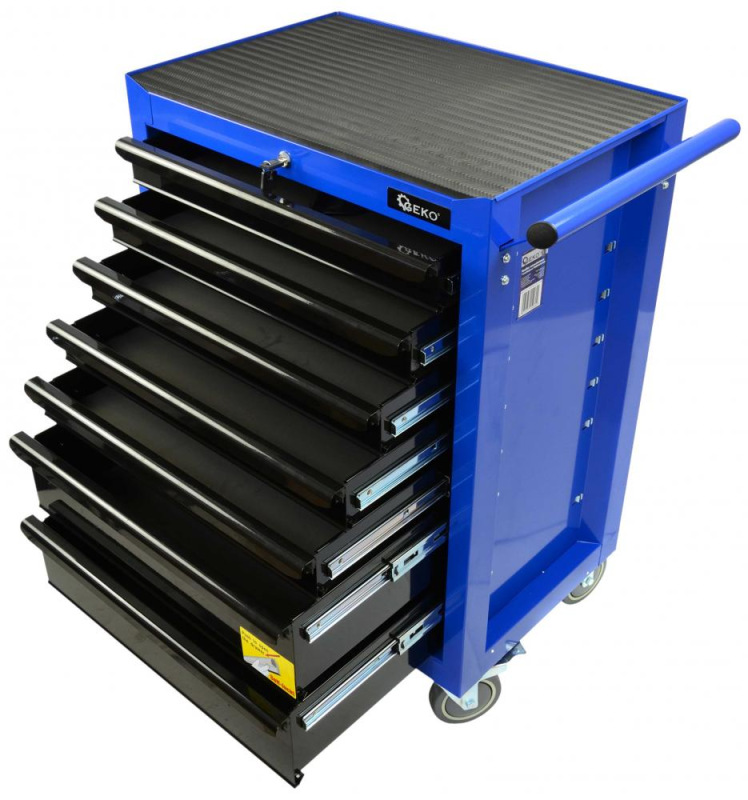 Dielenský vozík na náradie so 7 zásuvkami, 680x460x995 mm, GEKO 3