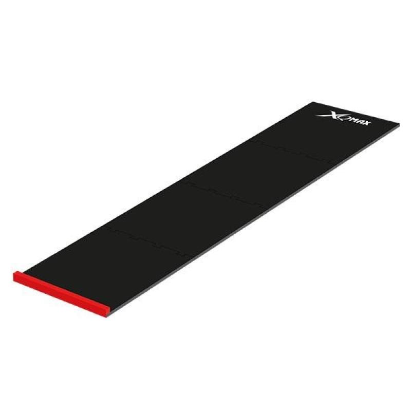 Skládací podložka/koberec na šipky XQ MAX PUZZLE 237 cm, čierna