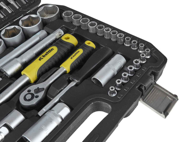 Gola sada 1/4" a 1/2", 108-dielna v plastovom kufri, KELTIN 5