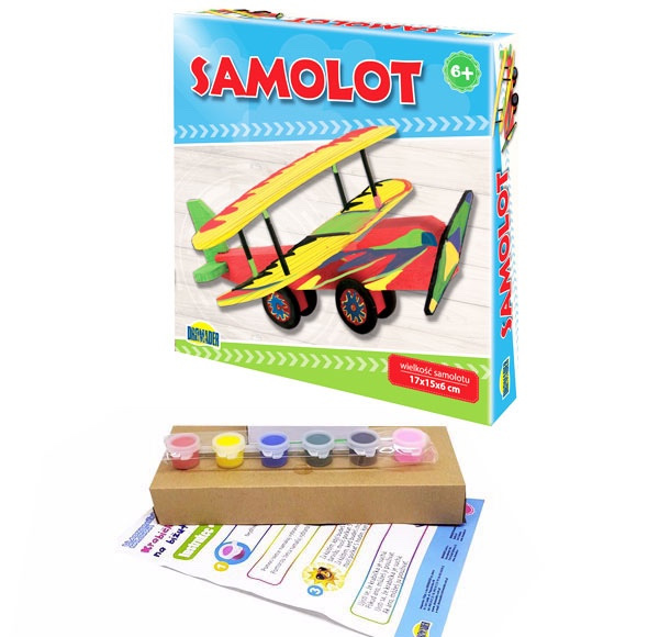 Lietadlo - urob a pomaľuj