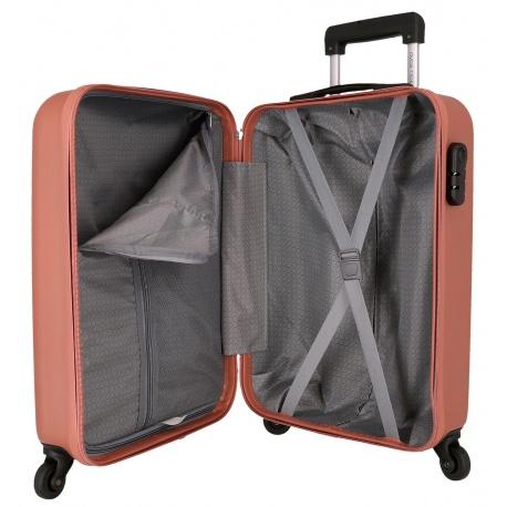 JOUMMA BAGS Sada ABS cestovných kufrov ROLL ROAD FLEX Nude, 55-65cm, 584956C