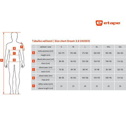 Etape Dream 3.0 cyklistický dres čierna-červená veľ. XL 1