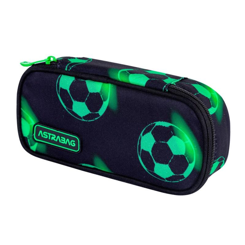 Jednokomorový peračník / puzdro AstraBAG NEON FOOTBALL, AC6, 503024075