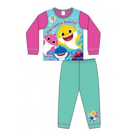 TDP Textiles Dievčenské bavlnené pyžamo BABY SHARK - 2 roky (92cm)