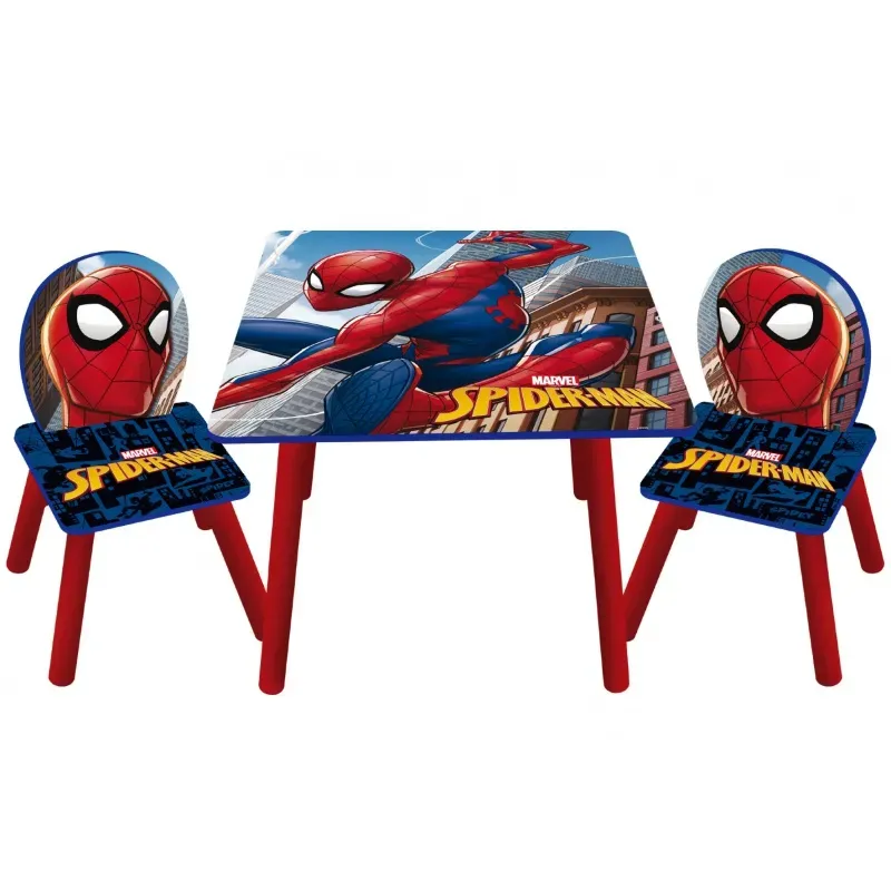 ARDITEX Detský drevený stolík + stoličky SPIDERMAN, SM14177