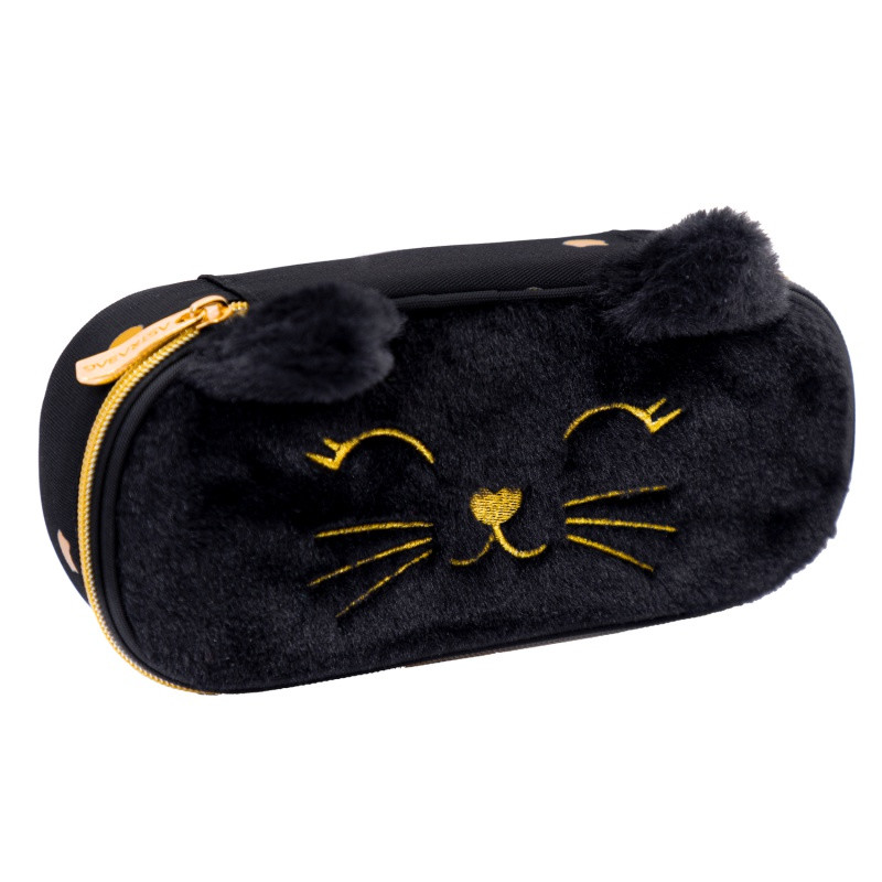 Jednokomorový peračník / puzdro AstraBAG FLUFFY KITTY BLACK, AC6, 503025028 2