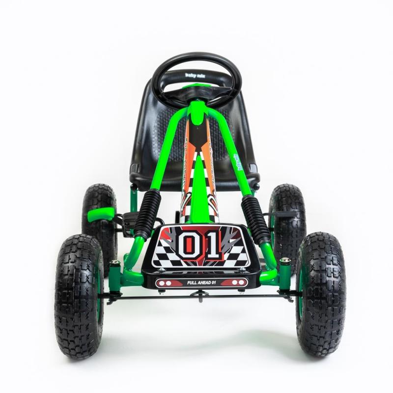 Detská šliapacia motokára Go-kart Baby Mix Razor zelená