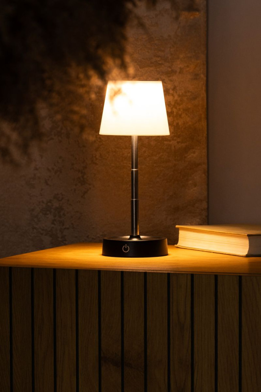 Lampa Strend Pro NLTL-12-4746, stolná, stmievateľná, teleskopická, LED 110m, 800 mAh, nabíjateľná, S 5
