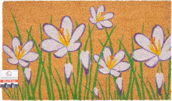 Rohožka MagicHome, pred dvere, Flowers, kokos/pvc, 45x75 cm 3