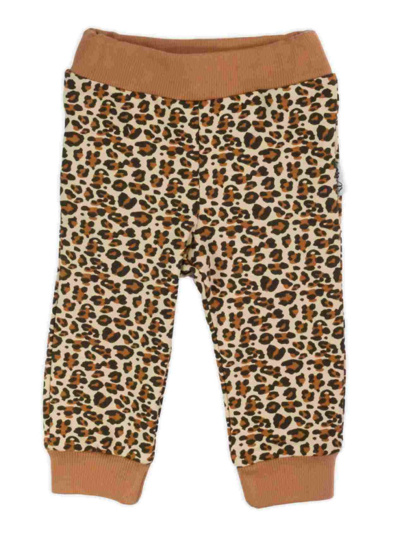 Dojčenské bavlnené tepláčky Nicol Mia hnedé 80 (9-12m)