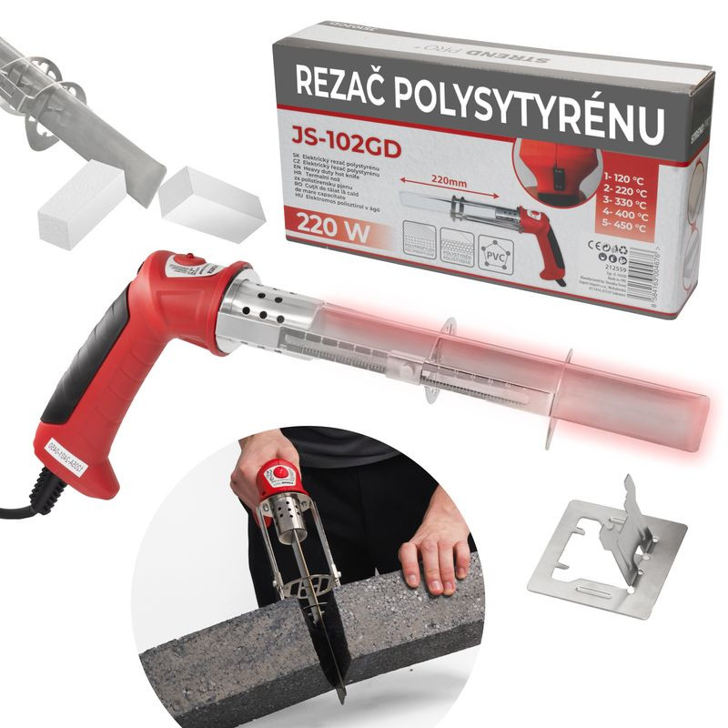 Rezač Strend Pro JS-102GD, na polystyrén a EPS, 220 W 1