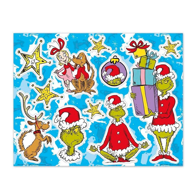 Grinch okenná dekorácia 1