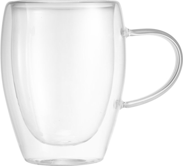 Hrnček MagicHome Latte Macchiato na kávu/čaj, termo s dvojitou stenou, 350 ml, bal. 2 ks