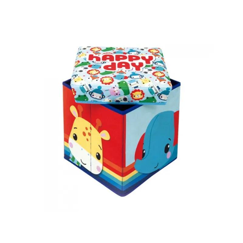 ARDITEX FISHER-PRICE Úložný box s vrchnákom / taburetka 2v1, HAPPY DAY, FP10300