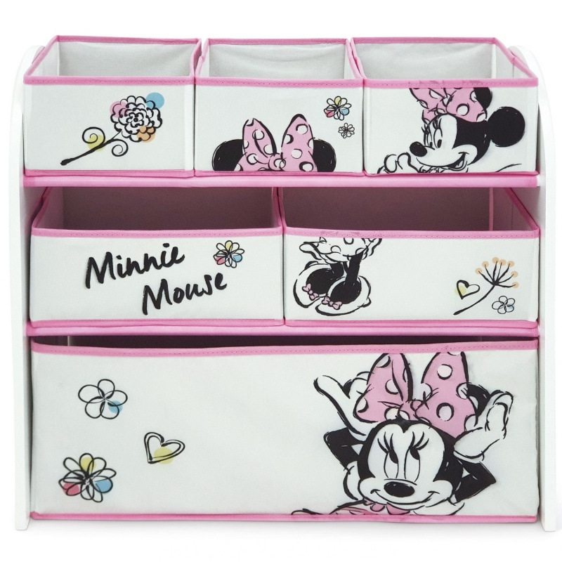 Drevený regál / organizér na hračky MINNIE MOUSE, WD13677 4