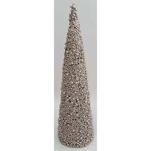 Dekoracia MagicHome X9206, TreeCone45.Champ, šampaň, bobuľky, 45 cm