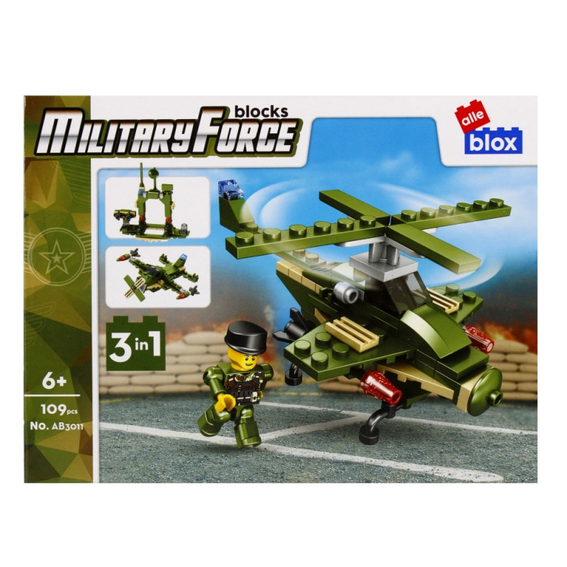 Stavebnica Armáda s postavičkou - 8 druhov 1