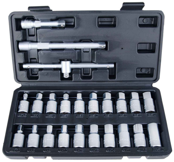 Sada kľúčov na olejové zátky, 23-dielna, GEKO 1