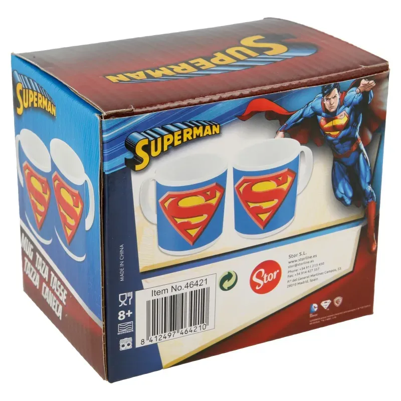 STOR Keramický hrnček SUPERMAN Crest, 325ml, 46421