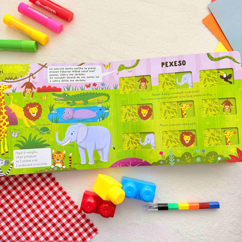 PEXESO Knižka: Zvieratká na súši 3