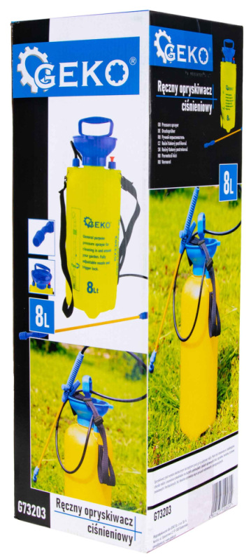Postrekovač ručný tlakový 8 litrov, GEKO 3