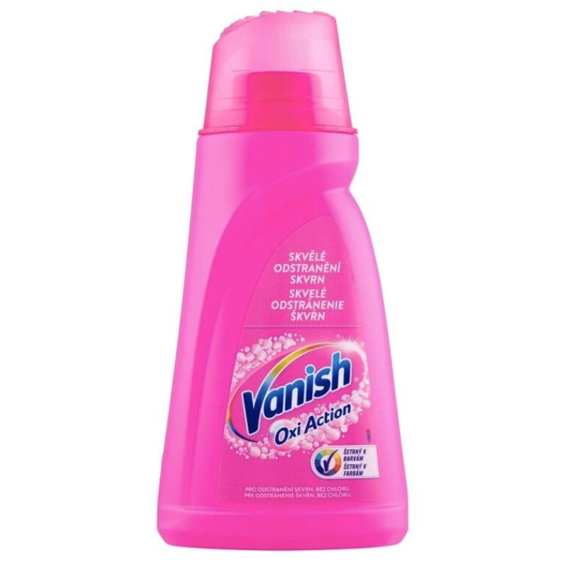 Vanish Oxi Action tekutý odstraňovač škvŕn 1l ružový
