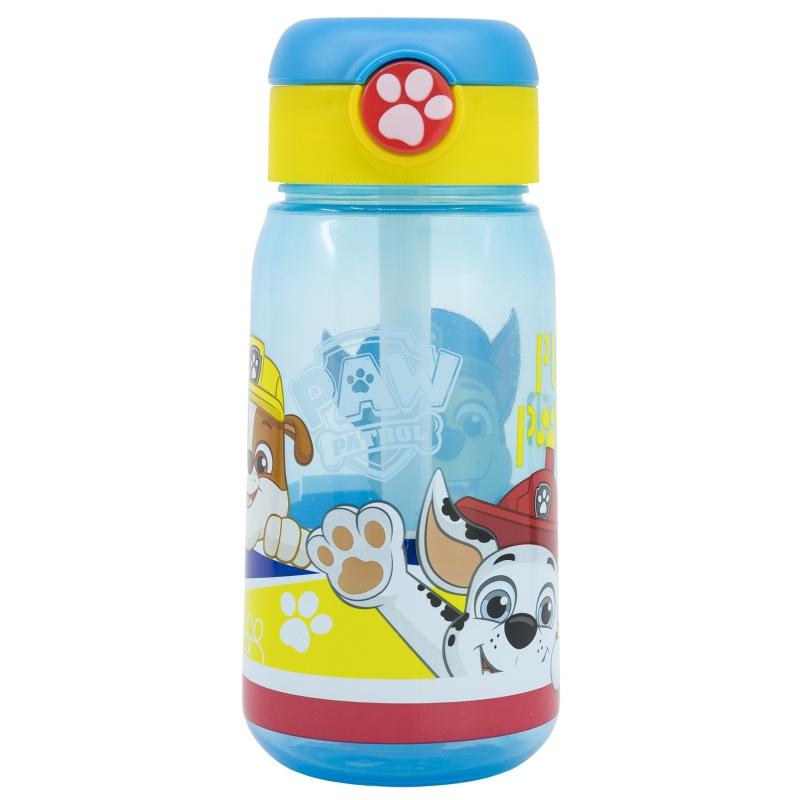 Plastová fľaša s automatickým otváraním PAW PATROL, 510ml, 74642