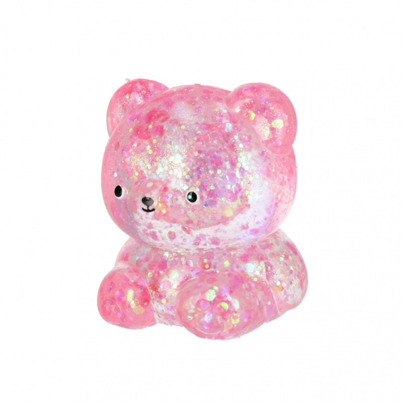 Stláčací trblietavý medvedík 3