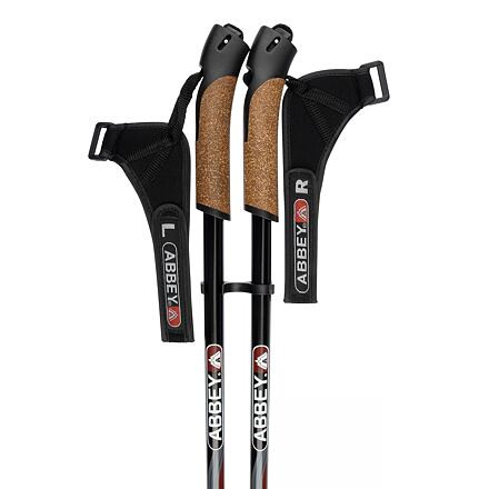 Abbey Camp Geneva nordic walking palice čierna-červená 2