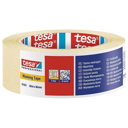 Páska tesa® PRO, maliarska, maskovacia, lepiaca, 38 mm, L-50 m