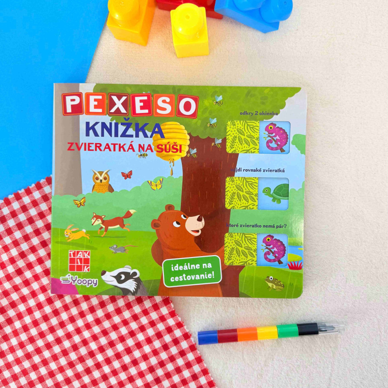 PEXESO Knižka: Zvieratká na súši 1