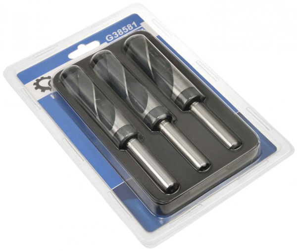 Sada vrtákov do kovu HSS 4241 22-25mm, 3-dielna, priemer stopky 13 mm, GEKO 1