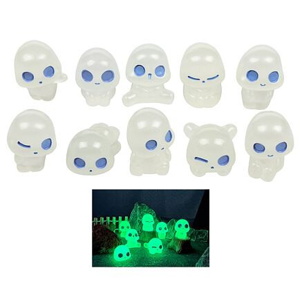 Merco Alien svetielkujúce ornamenty 10 ks zelená