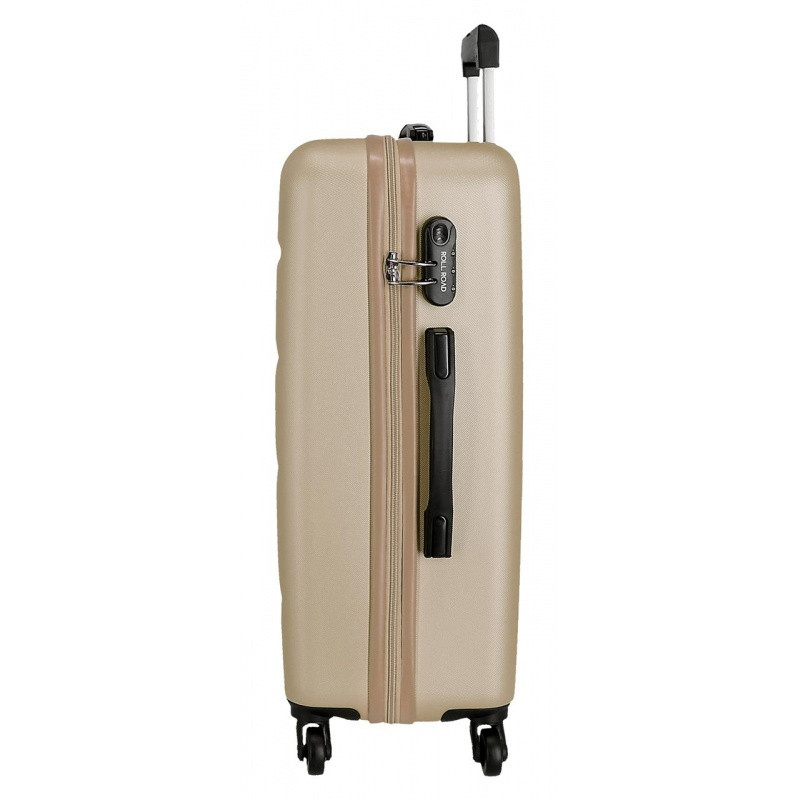 ROLL ROAD Flex Champagne, Sada ABS cestovných kufrov, 55-65cm, 5849569 1