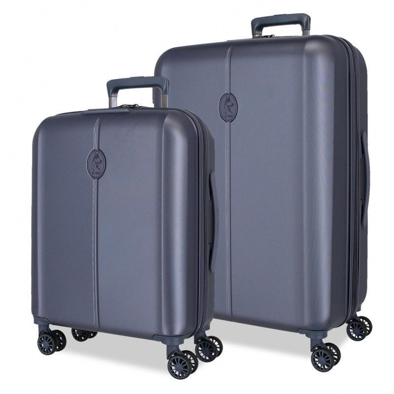 EL POTRO Vera Navy Blue, Sada luxusných ABS cestovných kufrov, 70/55cm, 5338922