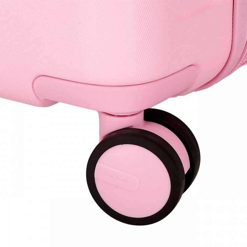 PEPE JEANS Highlight Light Pink, Cestovný kufor, 70x48x28cm, 79L, 768922C (medium exp.) 9