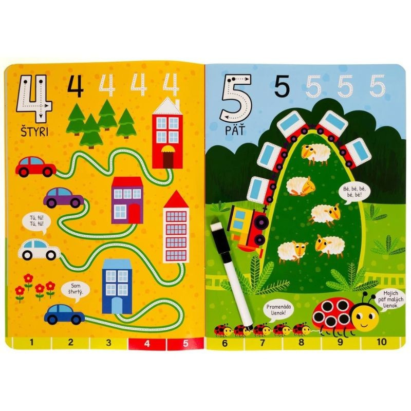 Čísla - Napíš, zmaž, zopakuj 2