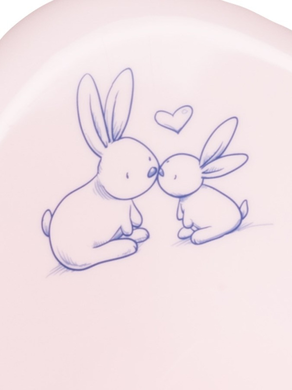 Detský nočník Bunny ružový 1