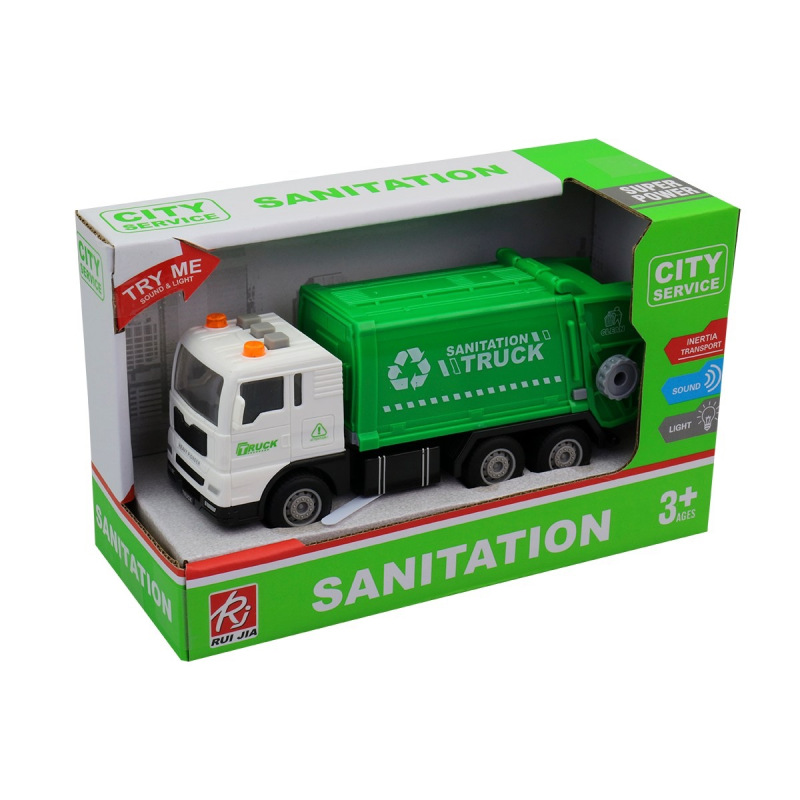 Auto smetiarske na zotrvačník so svetlom a zvukom 1