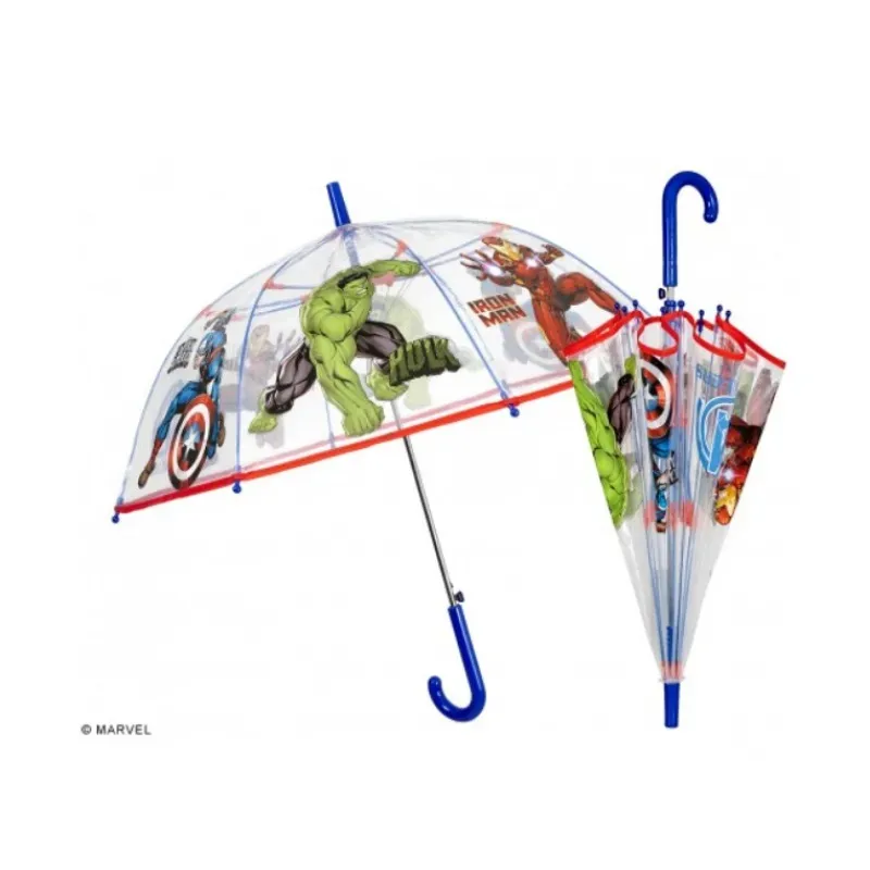 Perletti Kids, Detský automatický dáždnik AVENGERS Transparent, 75282