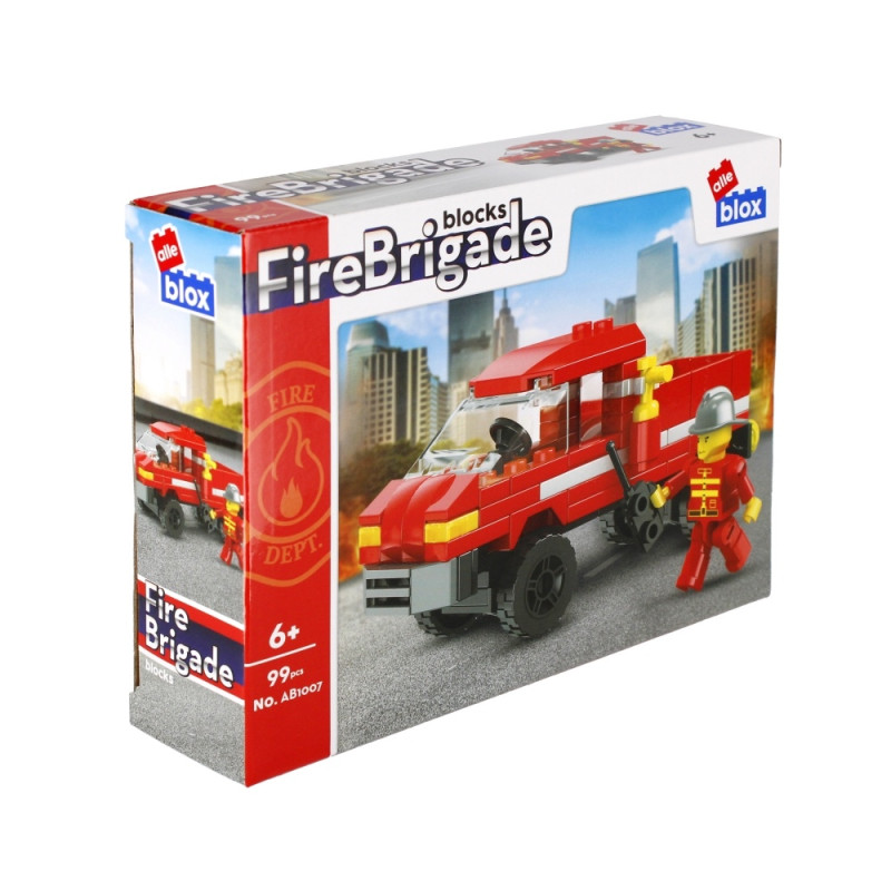 Stavebnica Hasiči s postavičkou - 4 druhy 2