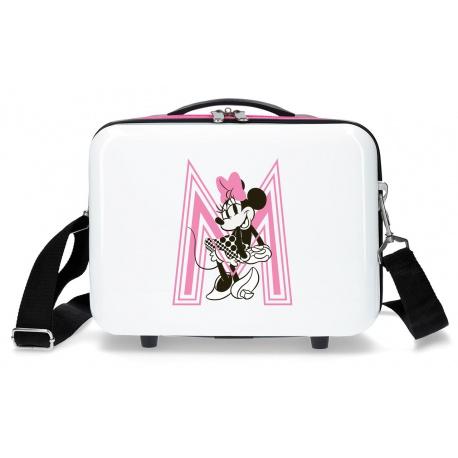 JOUMMA BAGS ABS Cestovný kozmetický kufrík MINNIE MOUSE Pink, 21x29x15cm, 9L, 3413922