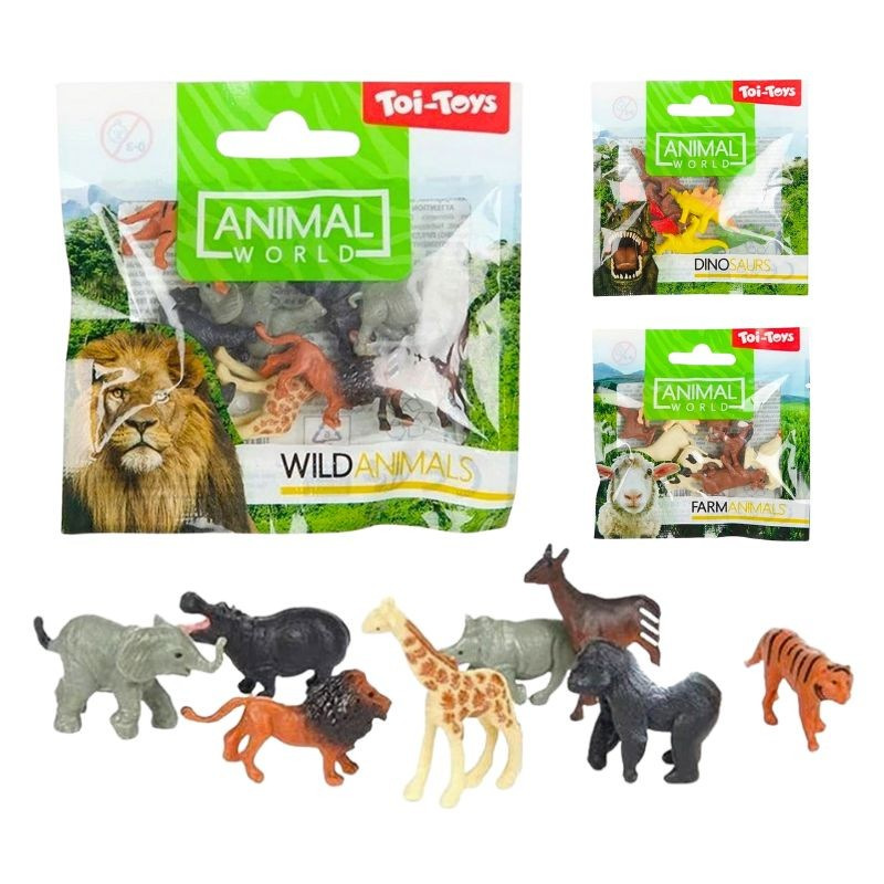 Figúrky Animal World 8ks 3 druhy